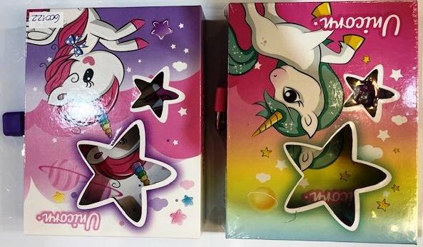 Diario intimo con candado linea unicornio