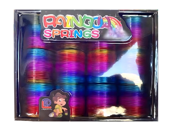 Resorte metalizado multicolor en display x 12