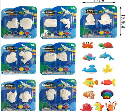 Formas marinas en yeso para pintar