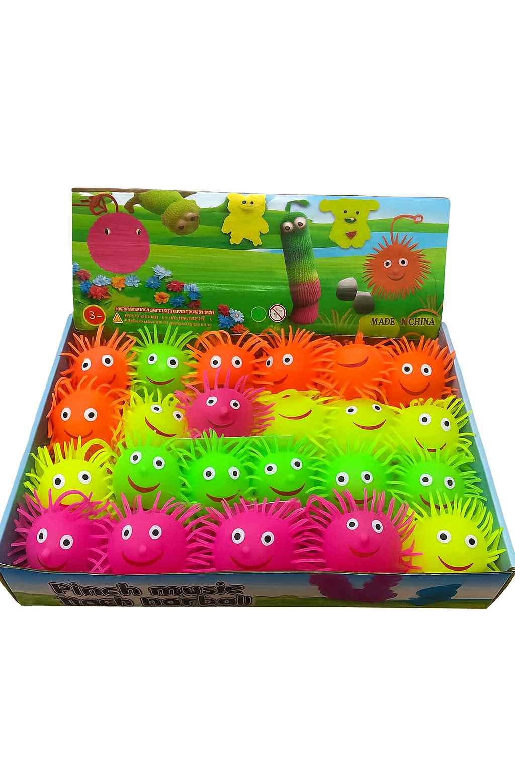 Pelotita con pelitos y luz en display x 20