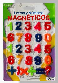 Números magneticos en blister